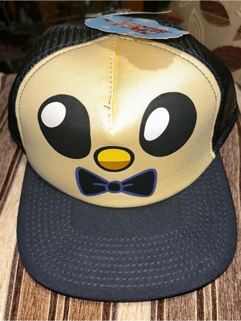 Adventure Time Gunter Penguin Hat Bioworld Cartoon Network Trucker Cap Rare 2014